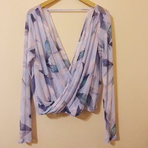 Fabletics Wrap Crop Top